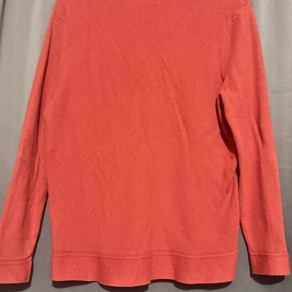 Cyrus V-Neck Sweater in Burnt Orange - Picture 4 of 4